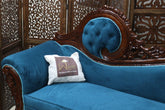 Hand Carved Canapé Teak Wood Victorian Style Sofa Couch - WoodenTwist